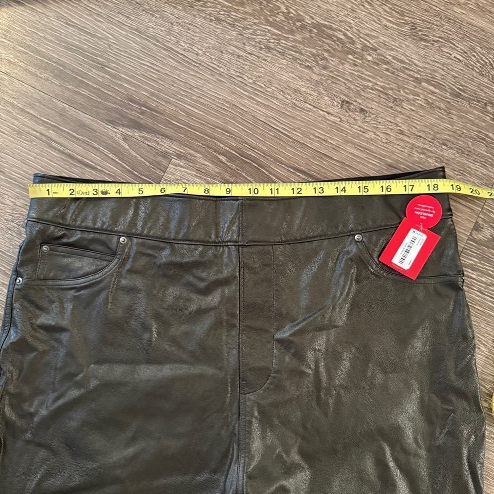 Spanx Faux Leather Ankle Skinny Pull On Pants New - Picture 5 of 7